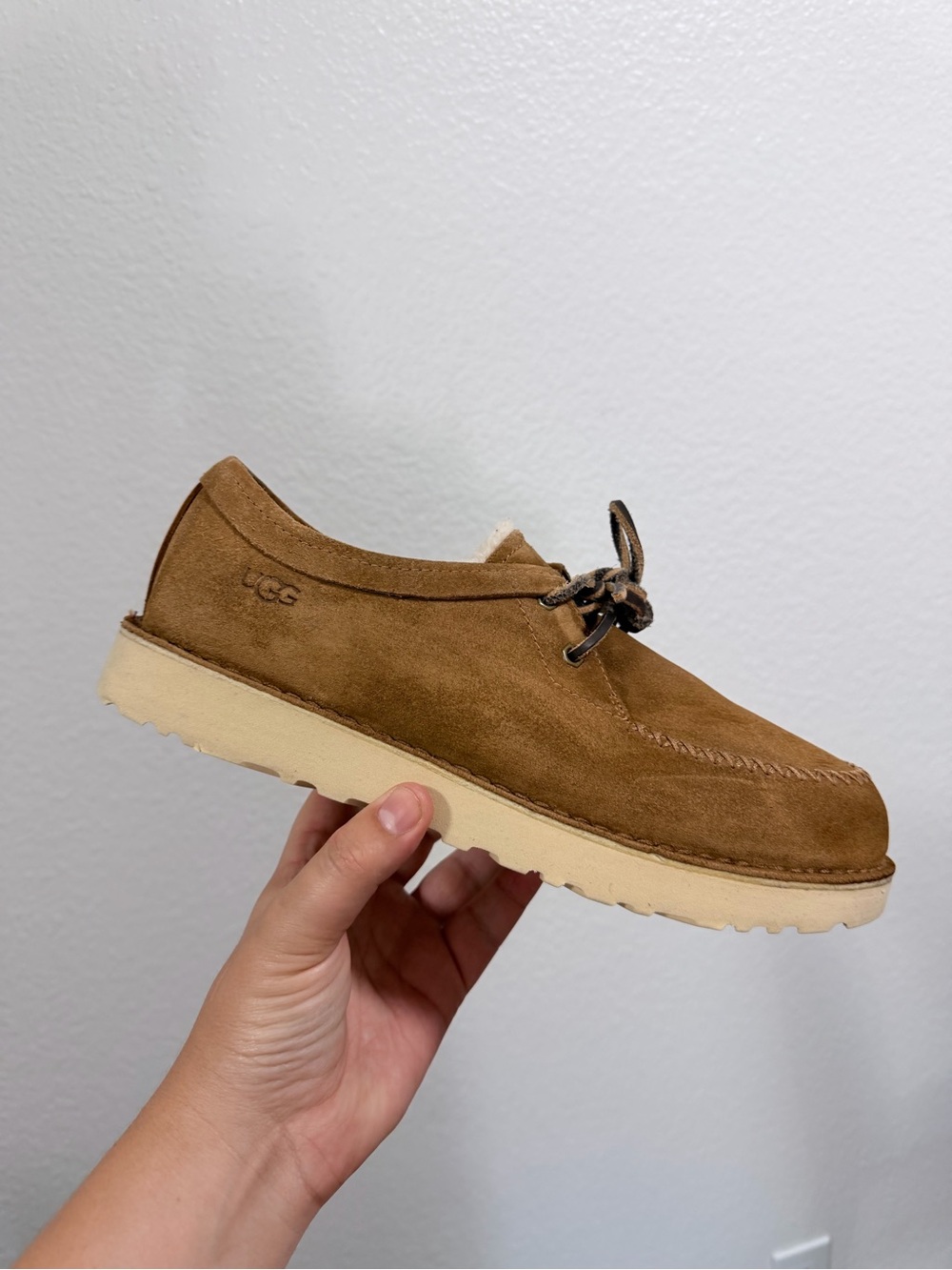 UGG Men’s Chestnut Brown Suede Moccasin Slip-On
